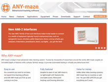 Tablet Screenshot of anymaze.com